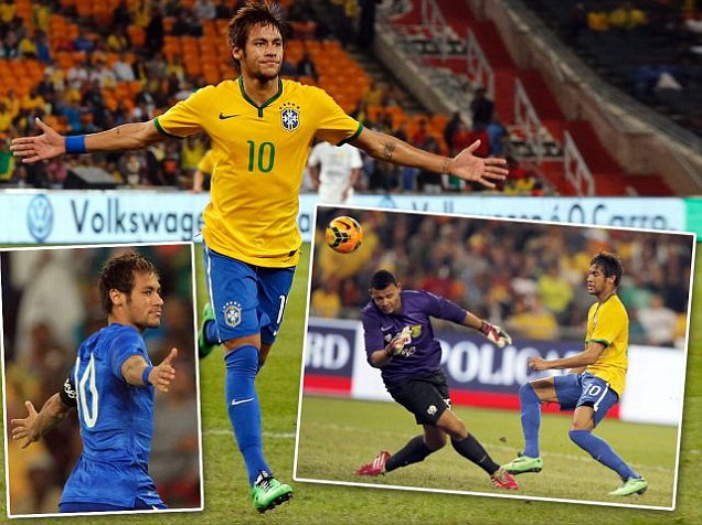 Neymar Bikin Hat-trick Tekuk Afrika Selatan 5-0